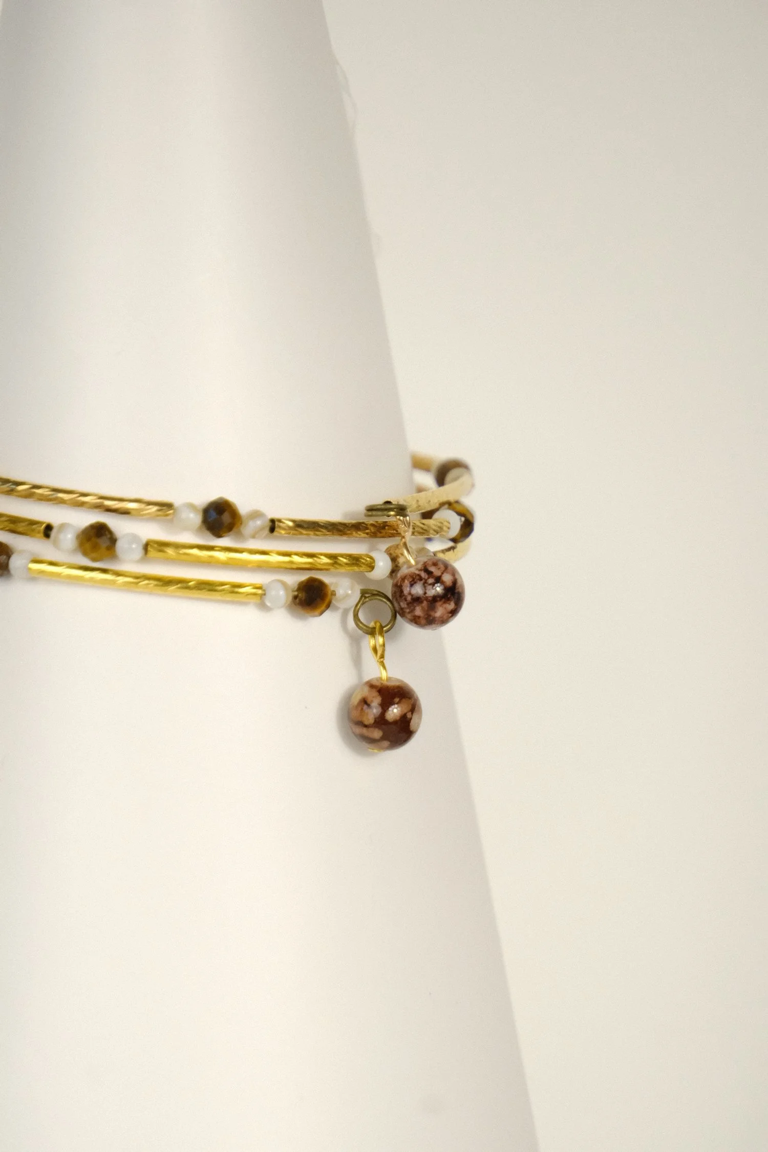 Earth Beaded Bangle
