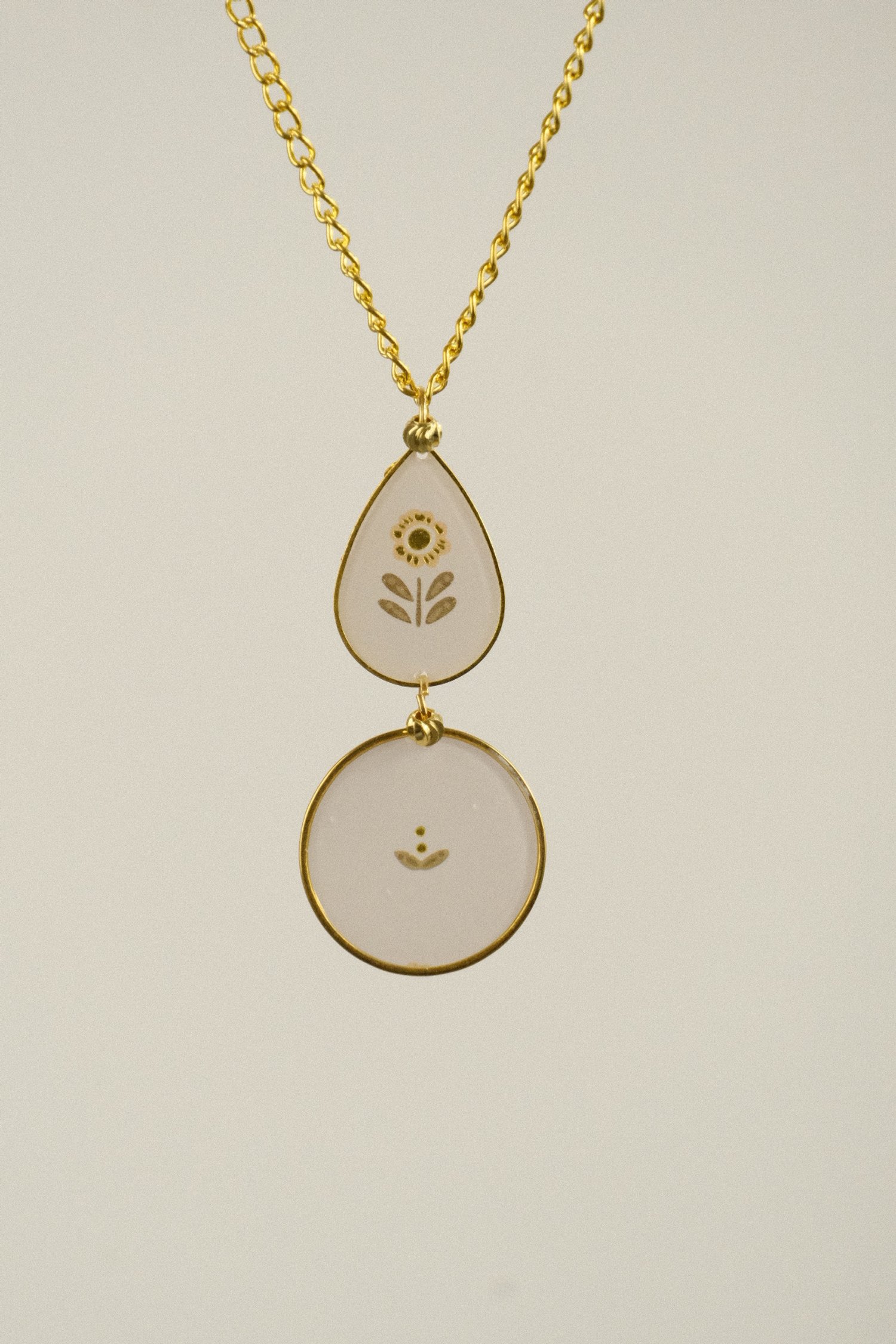 close up of the necklace