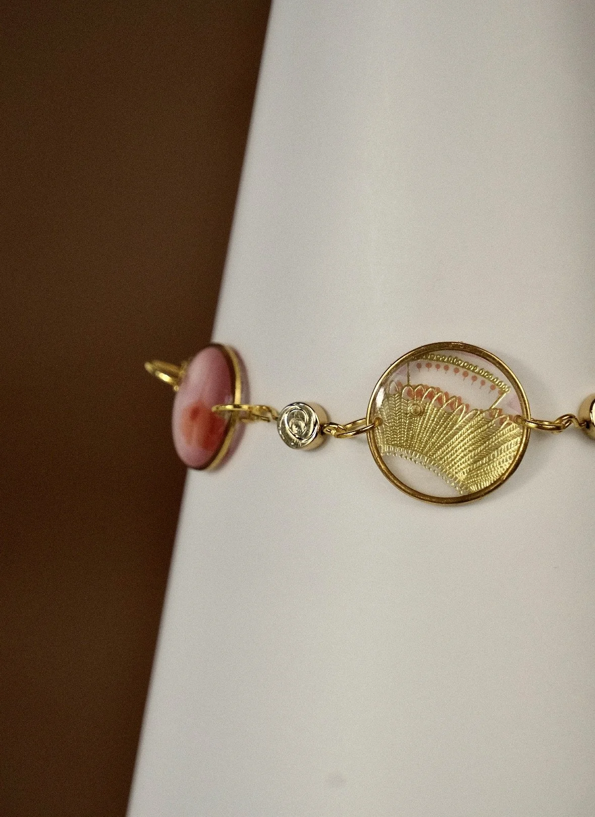 wings resin bracelet