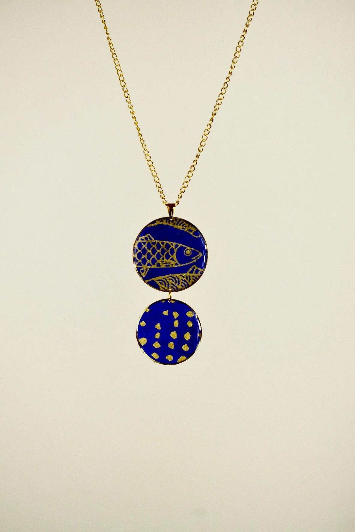 fish resin necklace