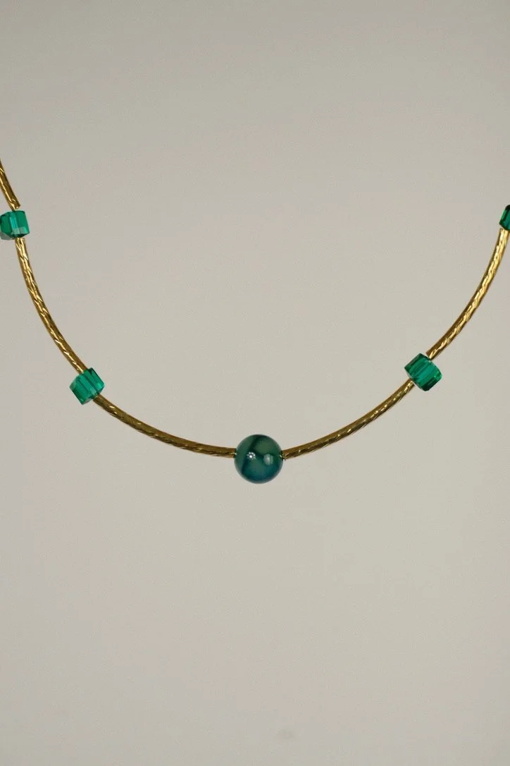 Emerald Bead Choker
