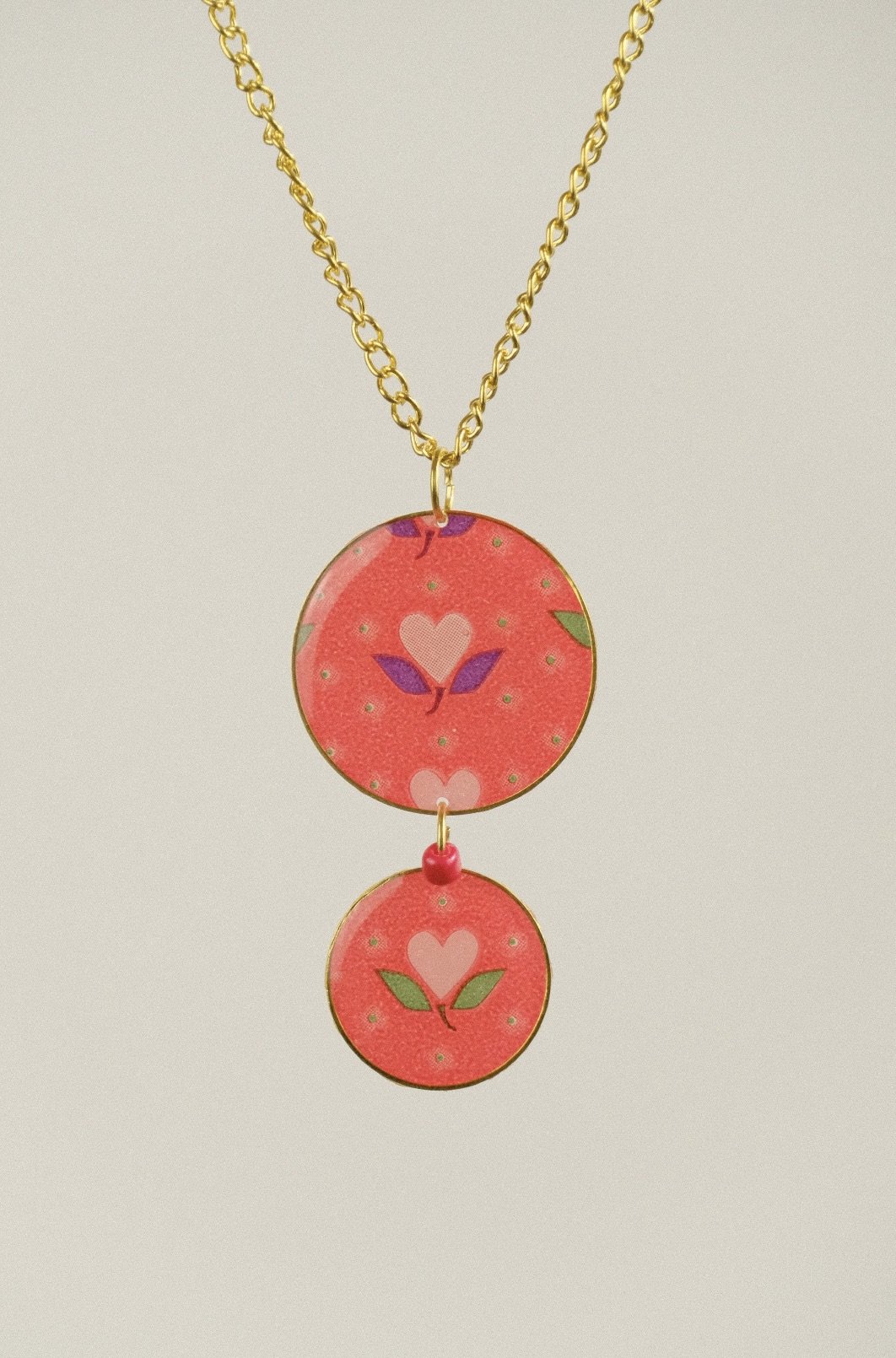 close up of the necklace