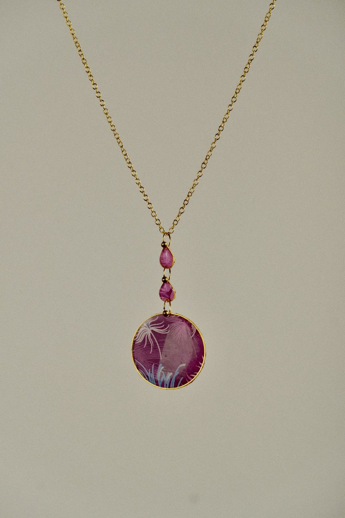 close up of the necklace