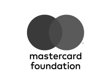 Logo of the Mastercard Foundation featuring two overlapping circles and text underneath.