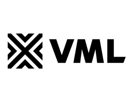 VML logo with geometric design and bold letters