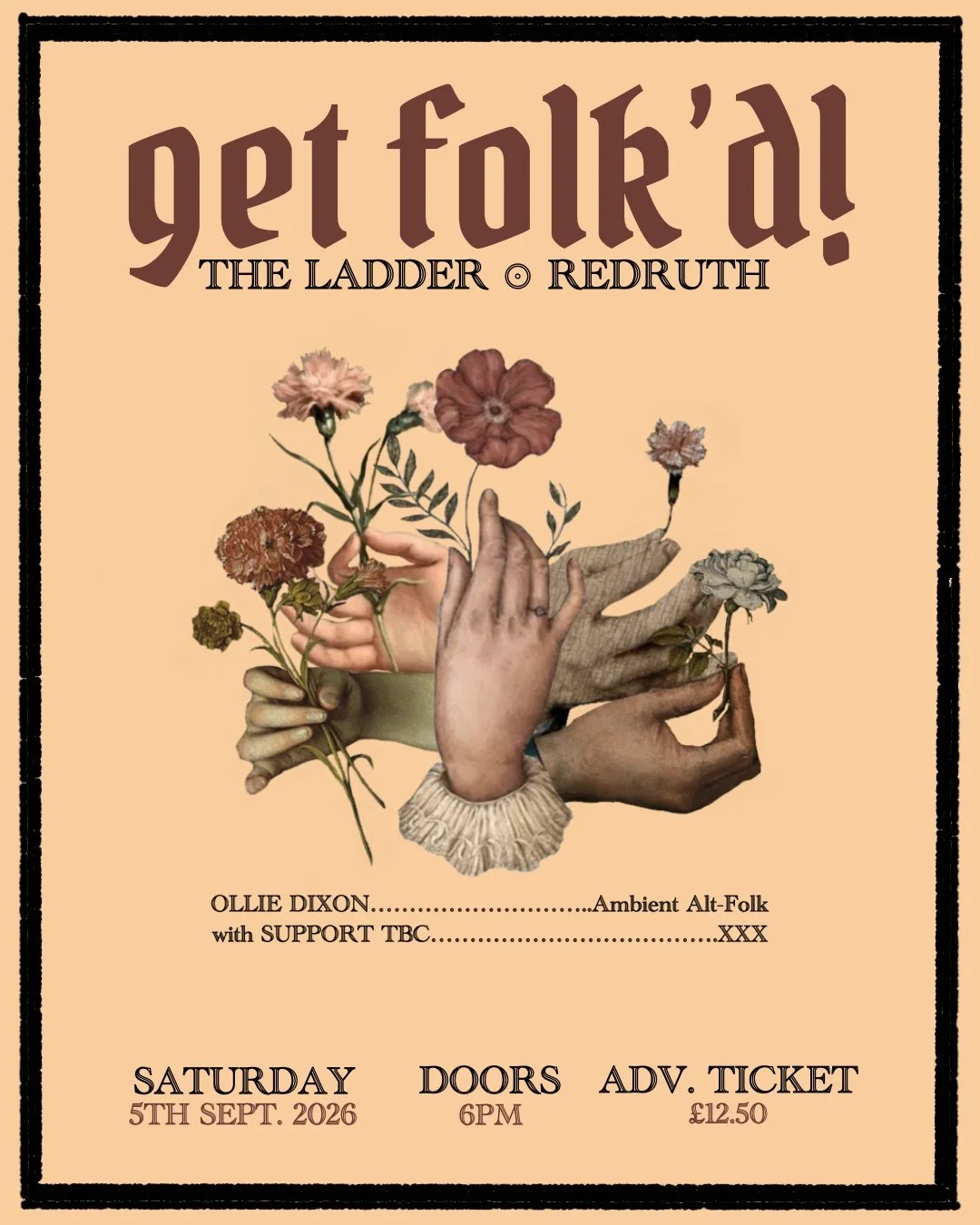 Get Folk'd! Presents - Ollie Dixon (w/support from Callum Kenworthy) Live @ The Ladder Redrut