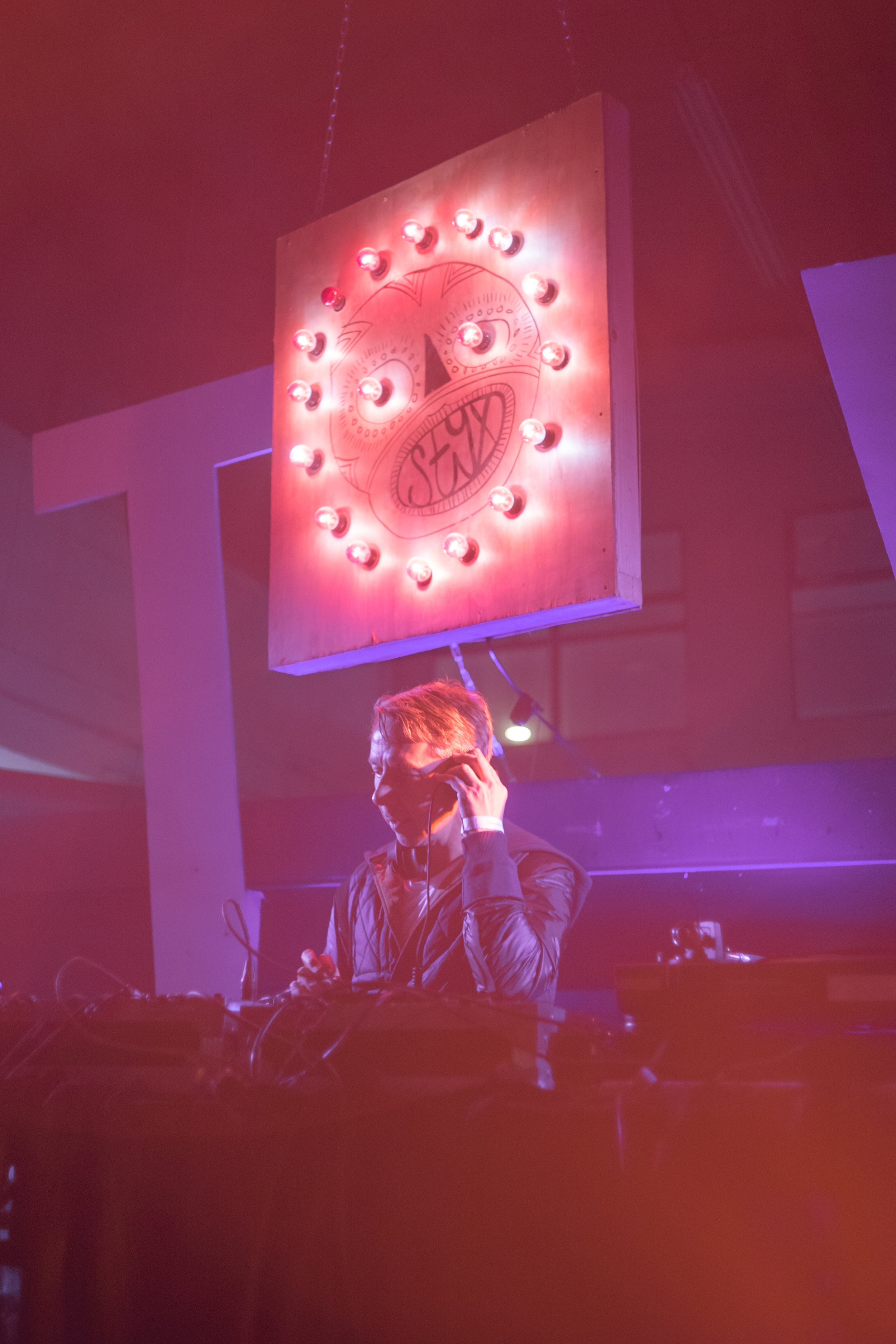Giles Peterson played STYX in September 2015 as part of a fundraiser for Syria Relief UK which raised £12000 for disaster relief. He was joined on the bill by Four Tet, bicep and Daphne.jpg