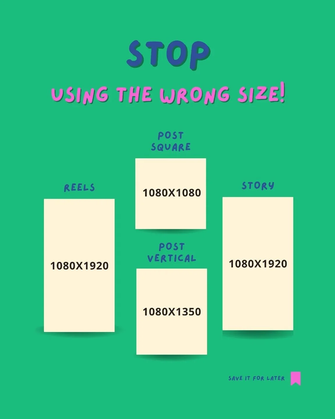 Stop using the wrong size while posting on Instagram, follow the above measurements.
Comment below 👇 profile if you want the right dimension for the profile picture 😎