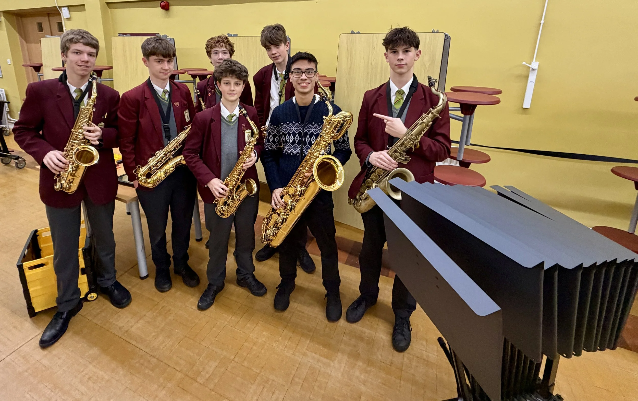 Thank You for the New Baritone Saxophone and Music Stands&nbsp;