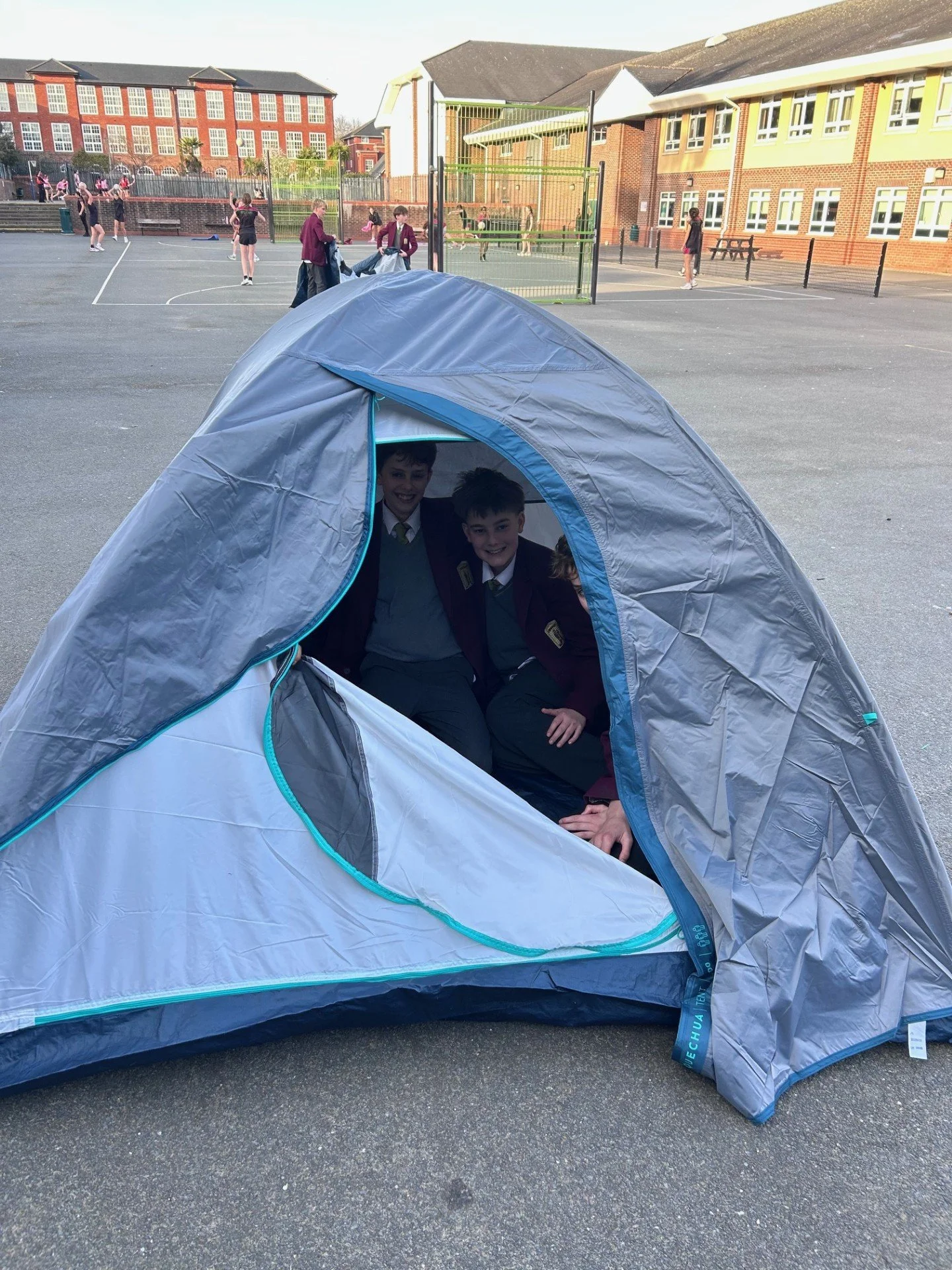 DofE Training on the Playground!&nbsp;