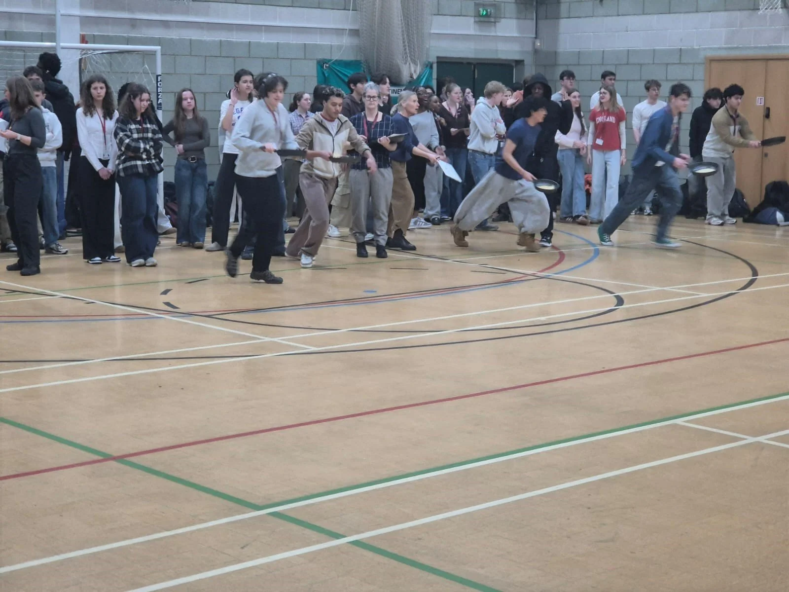 Sixth Form Annual Pancake Race&nbsp;