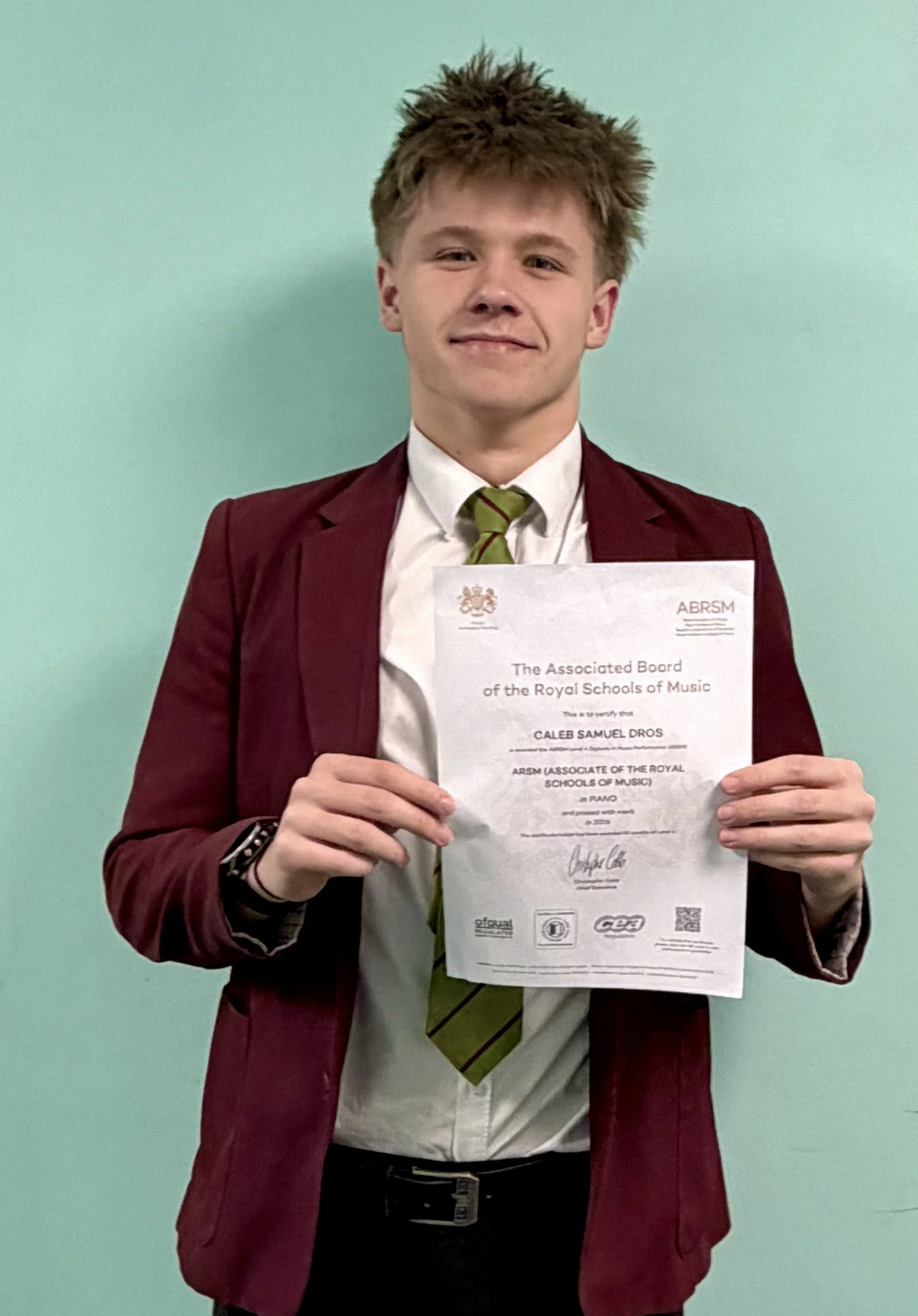 Piano Diploma Success&nbsp;