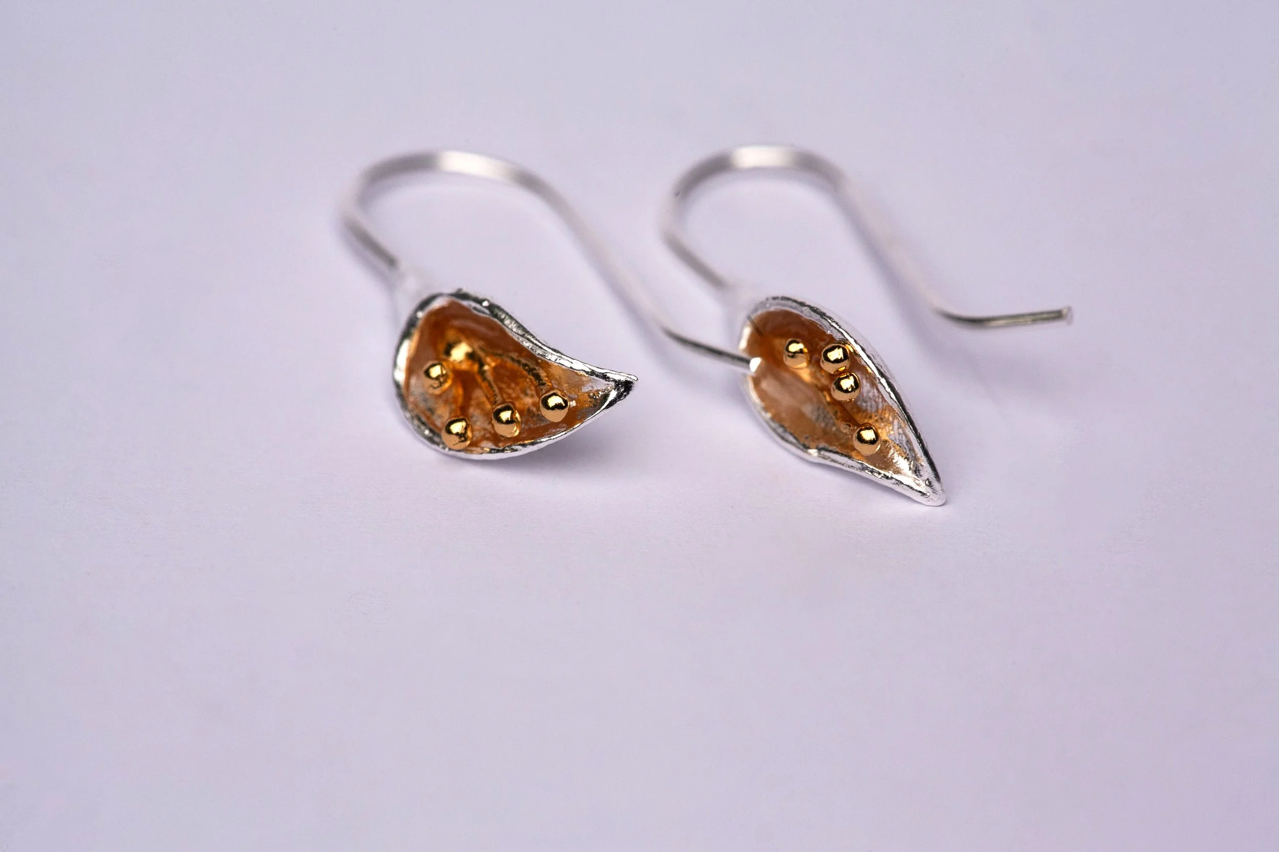 FLOR DE AGUA - 925 Silver Drop Earrings