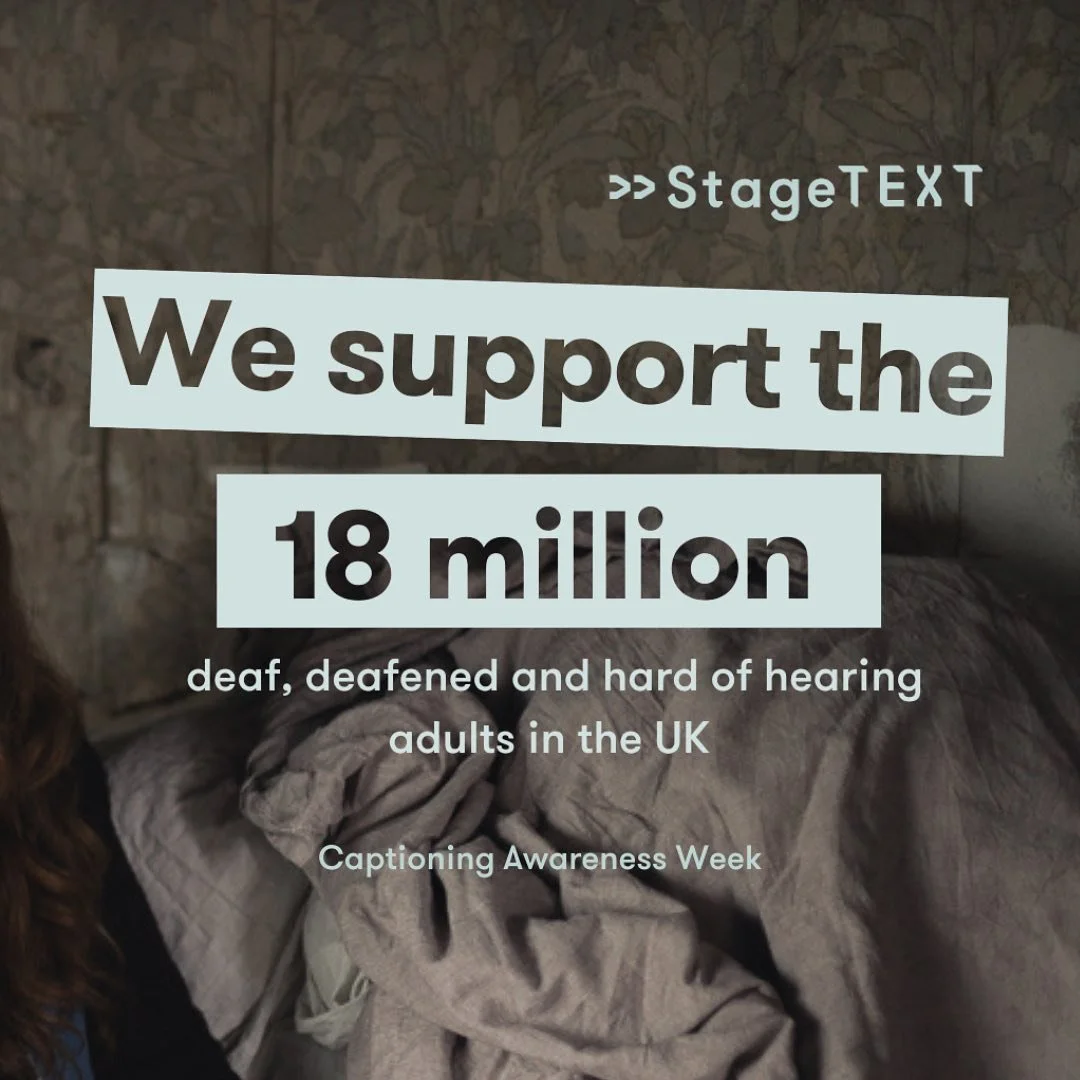 Our upcoming Knit Your Own Boyfriend R&amp;D is all about the wonderful world of creative captions. We will be spending two weeks creating a technical language that creates an innovative and exciting experience for all audience members. Every WIP per