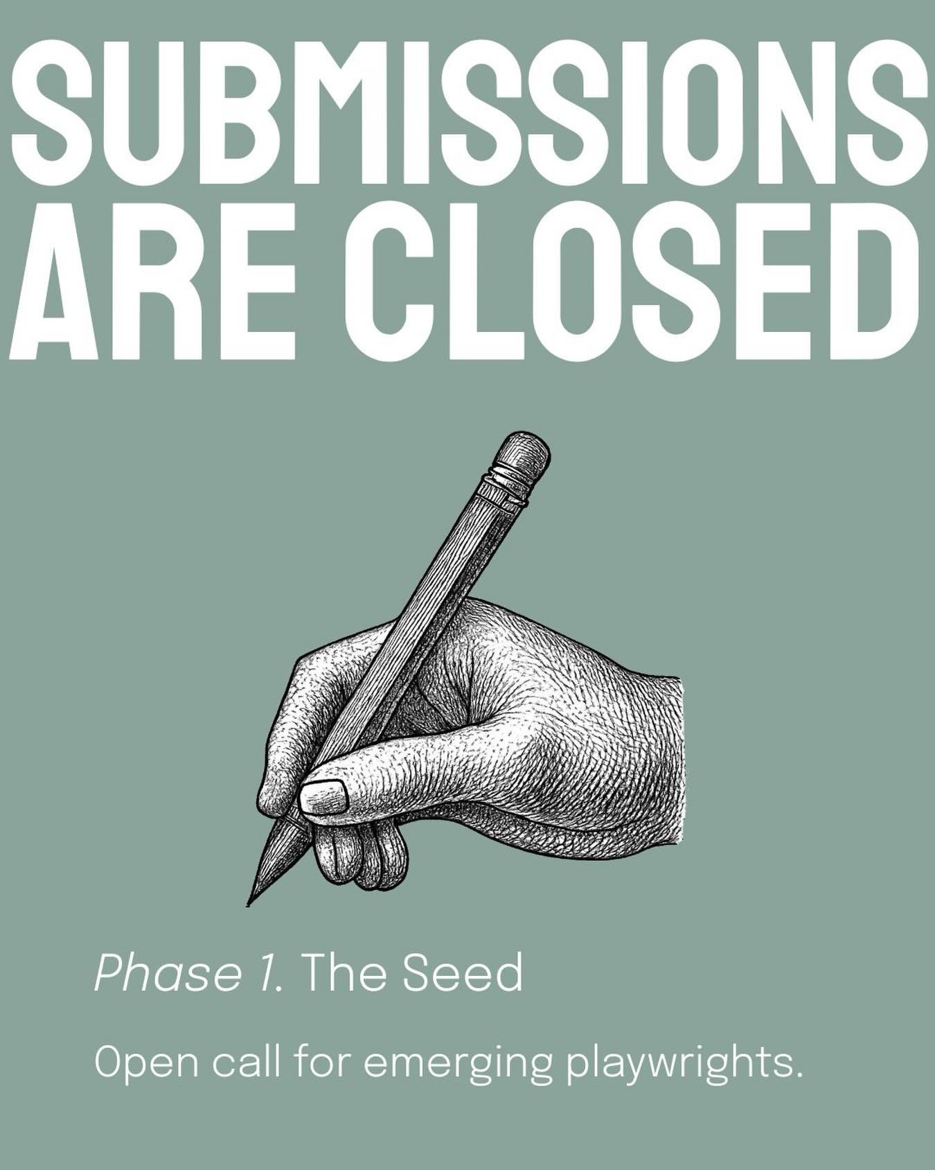A huge thank you to all of the playwrights who applied to Saplings. We are blown away by the number of submissions. Stay tuned for Phase 2&hellip; for now, it&rsquo;s time for us to get reading!