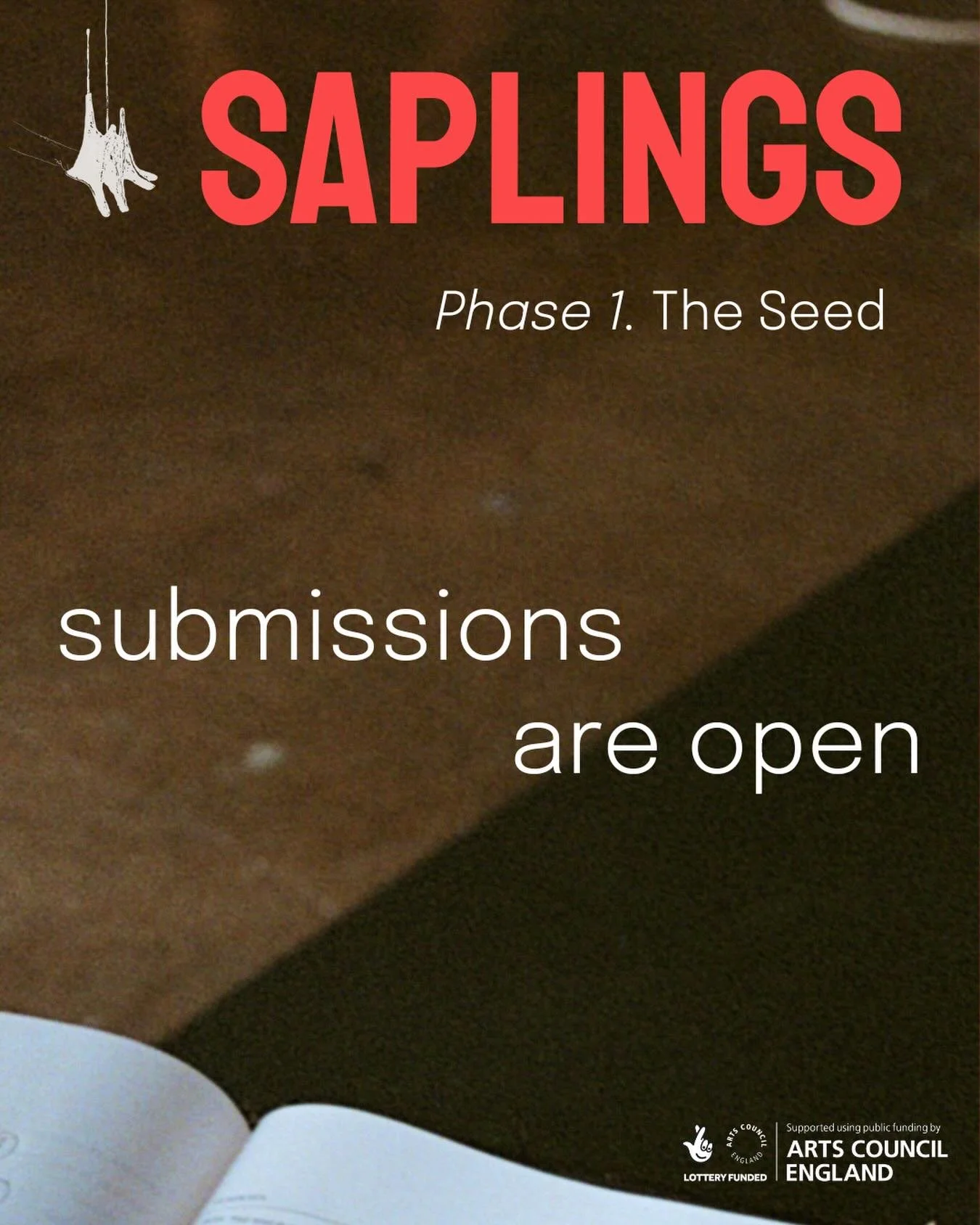 📣 SUBMISSIONS ARE OPEN 📣
⠀
𝑃ℎ𝑎𝑠𝑒 1. The Seed. 
⠀
𝗧𝗵𝗲 𝗼𝗽𝗲𝗻 𝗰𝗮𝗹𝗹 𝗳𝗼𝗿 𝗽𝗹𝗮𝘆𝘄𝗿𝗶𝗴𝗵𝘁𝘀 𝗵𝗮𝘀 𝗯𝗲𝗴𝘂𝗻.
⠀
We are on the hunt for talented playwrights to take part in the Saplings new writing programme. Writers will be given d