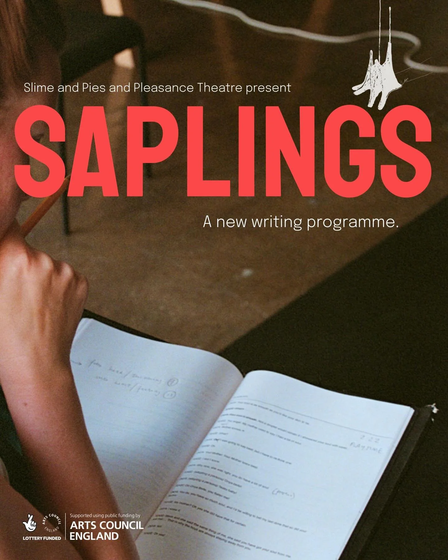 🚨HUGE NEWS🚨⁣
⁣
Saplings is back.⁣
 ⁣
It&rsquo;s bigger. It&rsquo;s better. And it&rsquo;s funded baby. ⁣
⁣
Combining our passions; new writing and creative captioning, Slime and Pies has developed a six-month programme that platforms work-in-develo