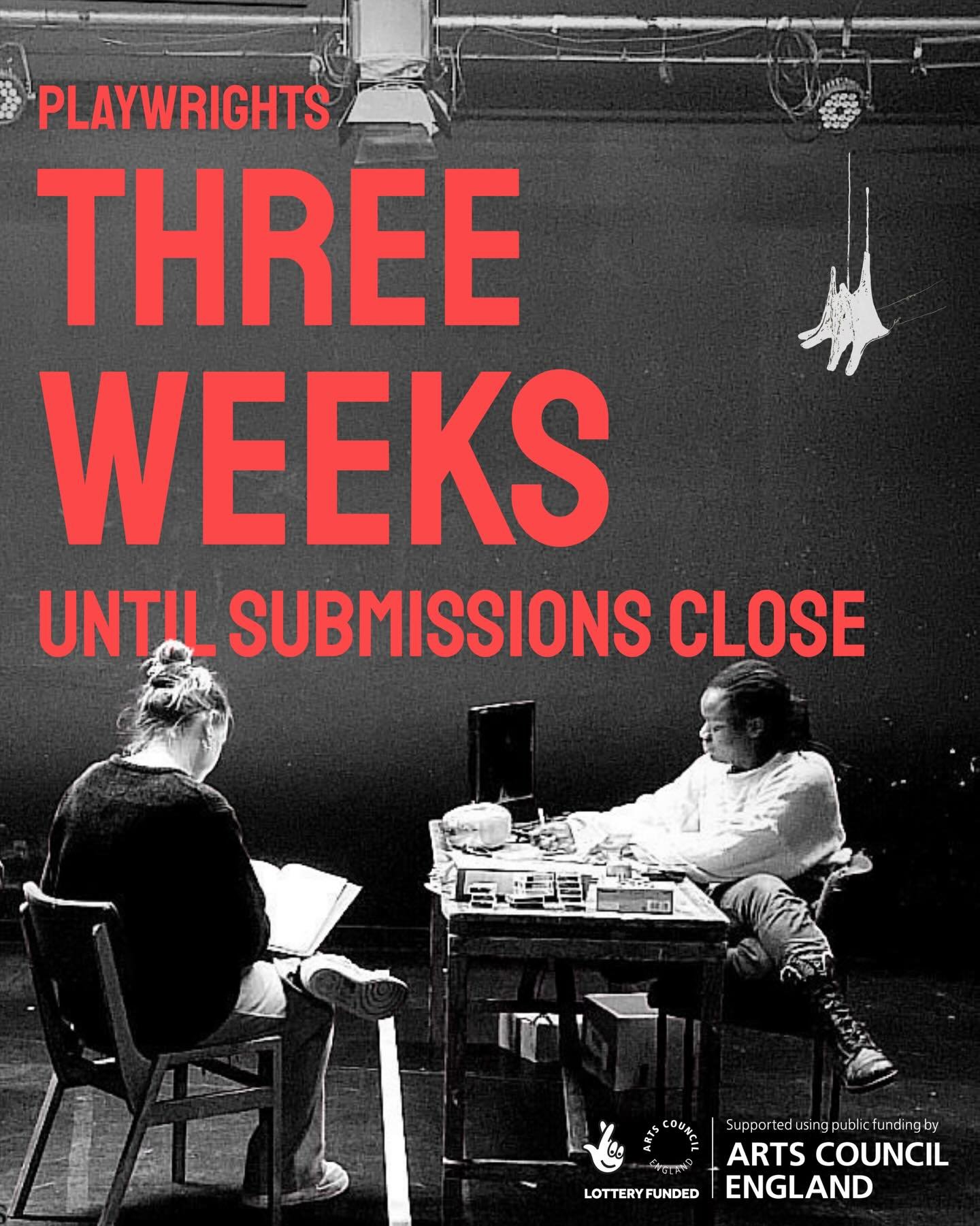 Saplings playwright submissions close 16 Feb. Apply now via the link in our bio 🔗