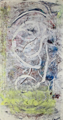Mono-Print on handmade Japanese paper