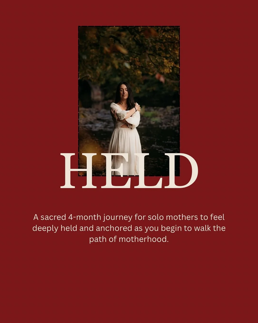 Imagine stepping into motherhood and you are already in a loving, held, welcoming space with other solo mamas 

Imagine women around you who truly see you, and who truly understand 

A space for you to fully RECEIVE, as you pour into your baby 

Walk