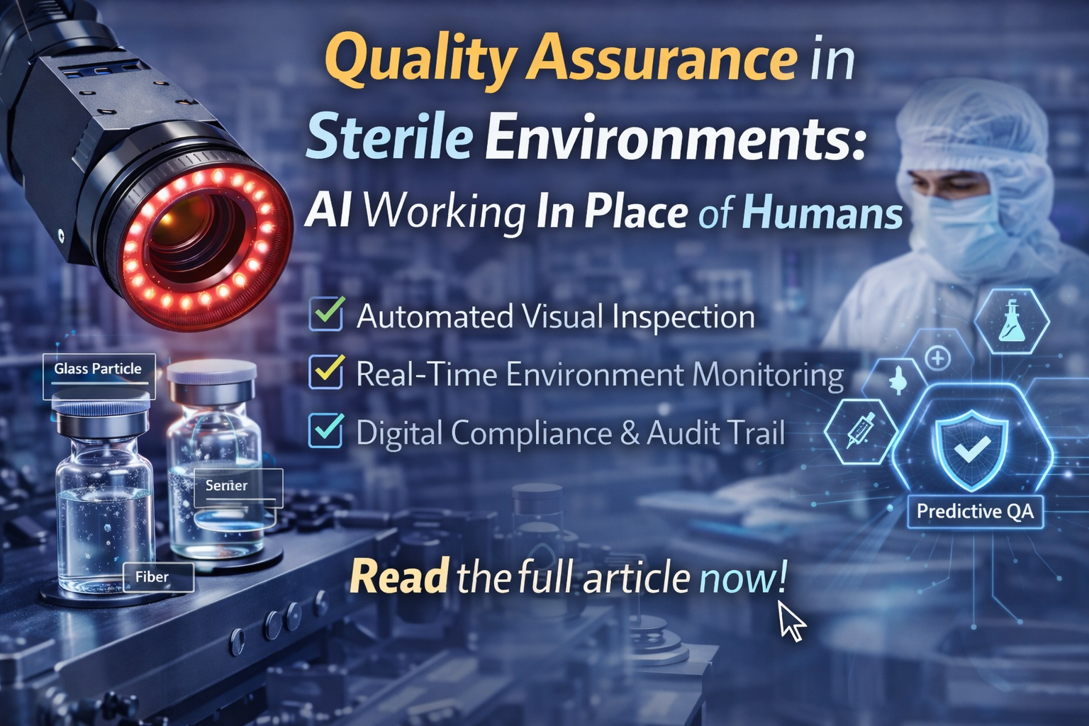 Quality Assurance in Sterile Environments: AI Working in Place of Humans