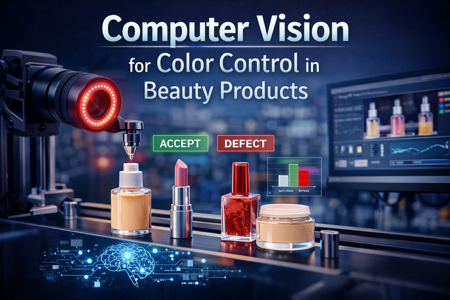 Computer Vision for Color Control in Beauty Products