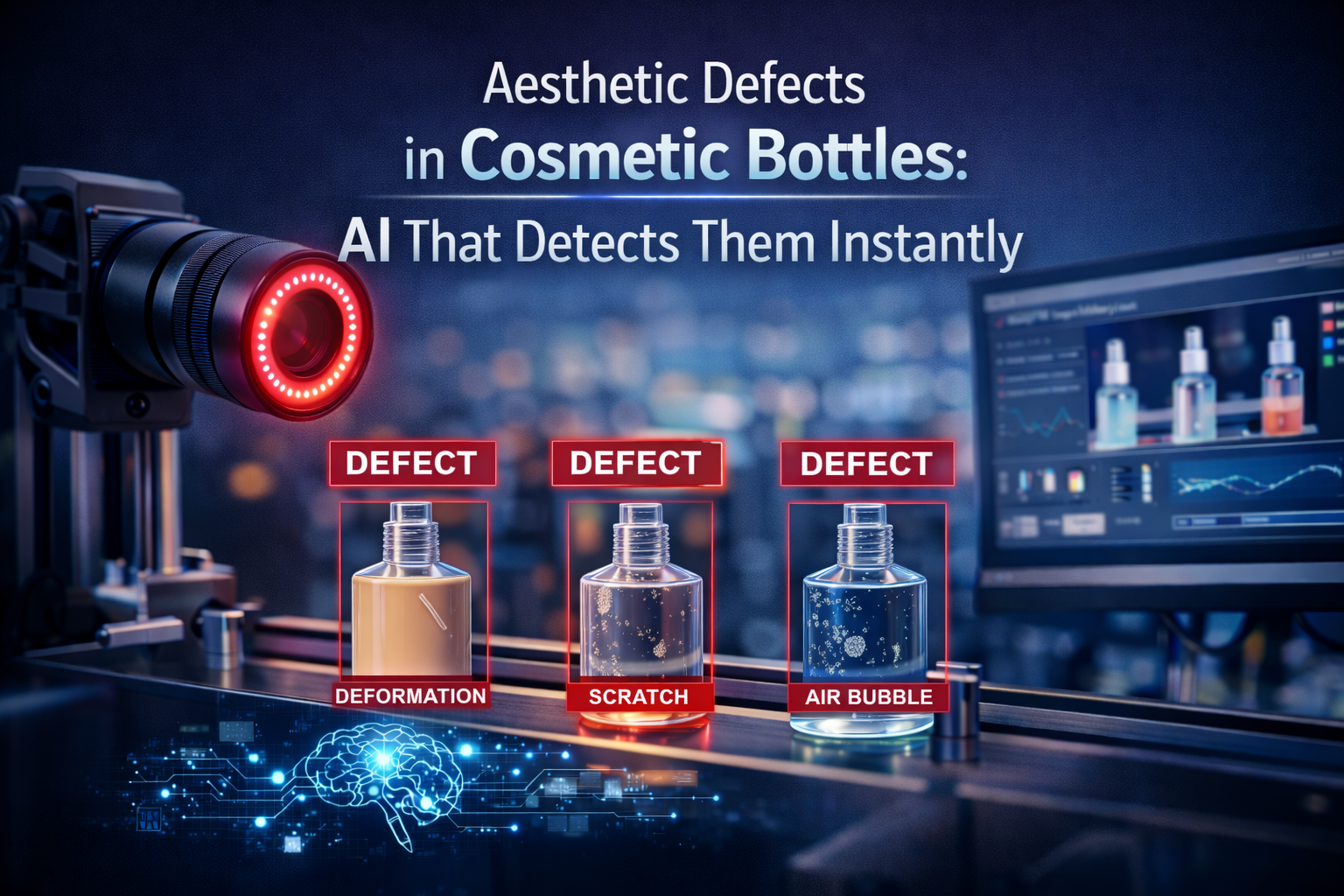 Difetti Estetici nei Flaconi Cosmetici: L’AI che Li Individua Subito