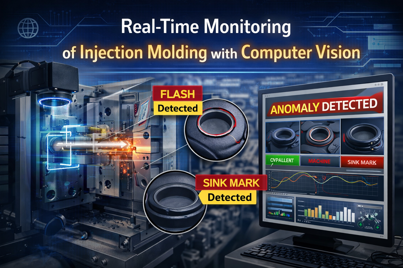 Real-Time Monitoring of Injection Molding with Computer Vision