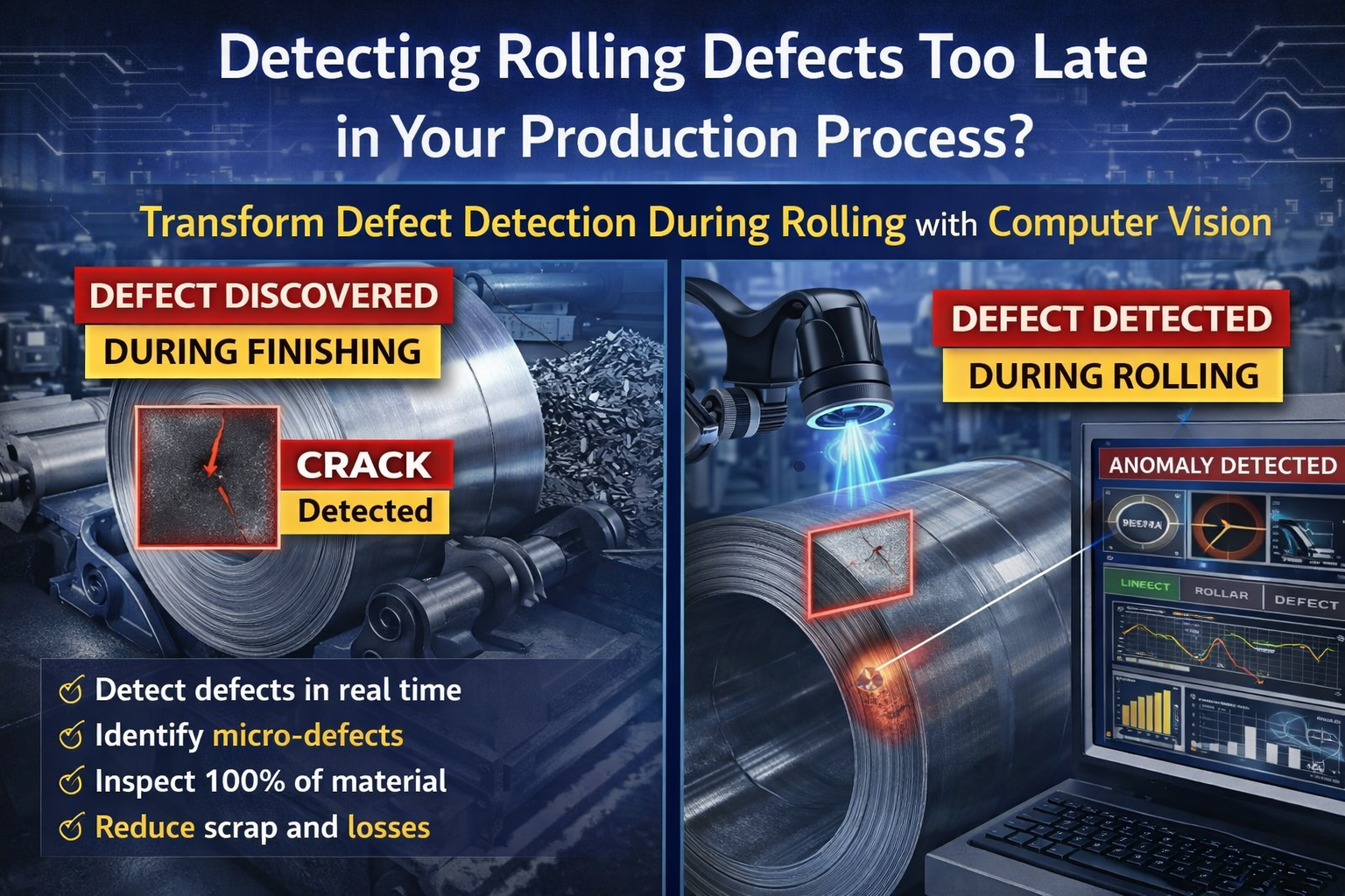 Rolling Defects: How to Detect Them Before Finishing