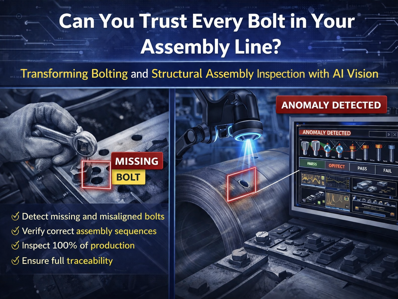 AI Vision for Inspection of Bolting and Structural Assemblies
