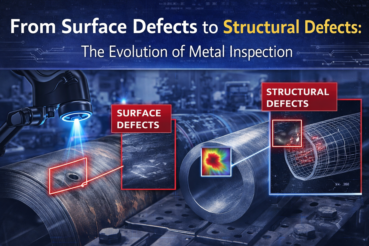 From Surface Defects to Structural Defects: The Evolution of Metal Inspection