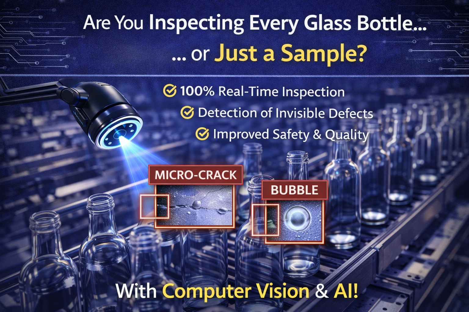 Automated Inspection of Glass Bottles