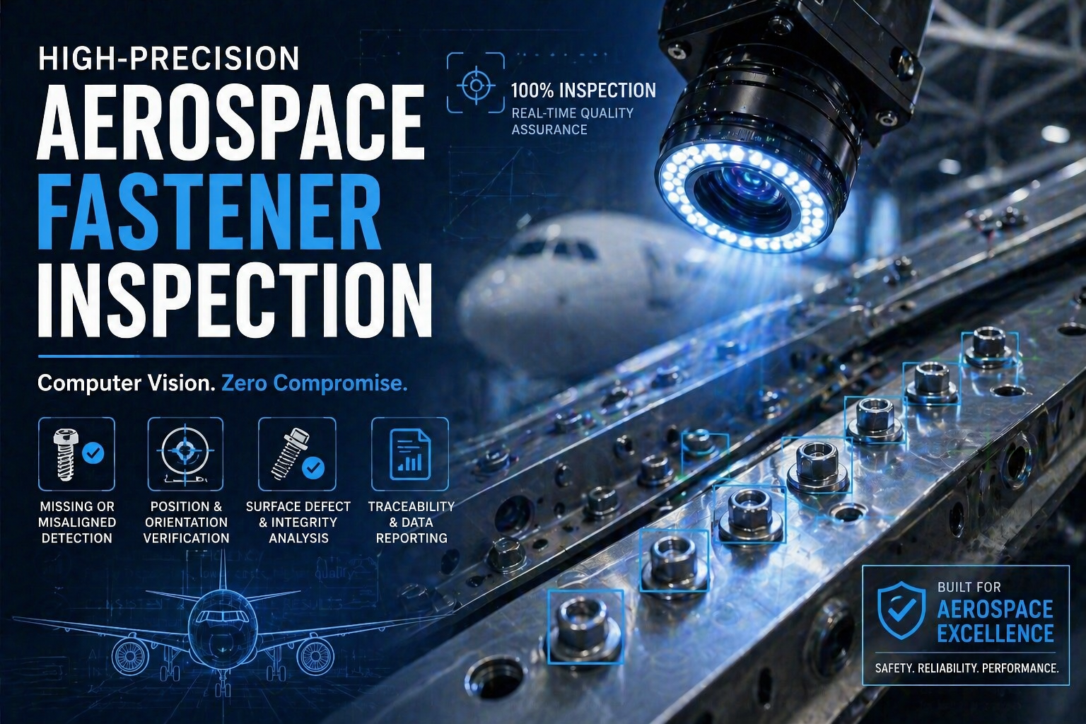 Ispezione di Fissaggi Aeronautici ad Alta Precisione con Computer Vision