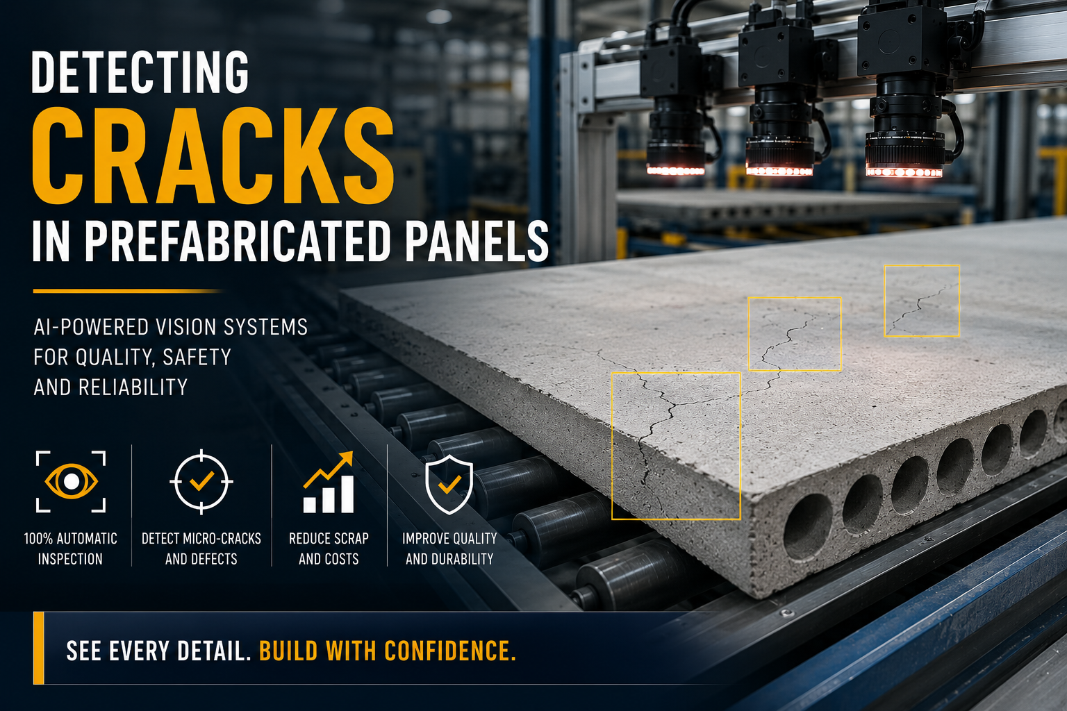 Detecting Cracks in Prefabricated Panels with Computer Vision