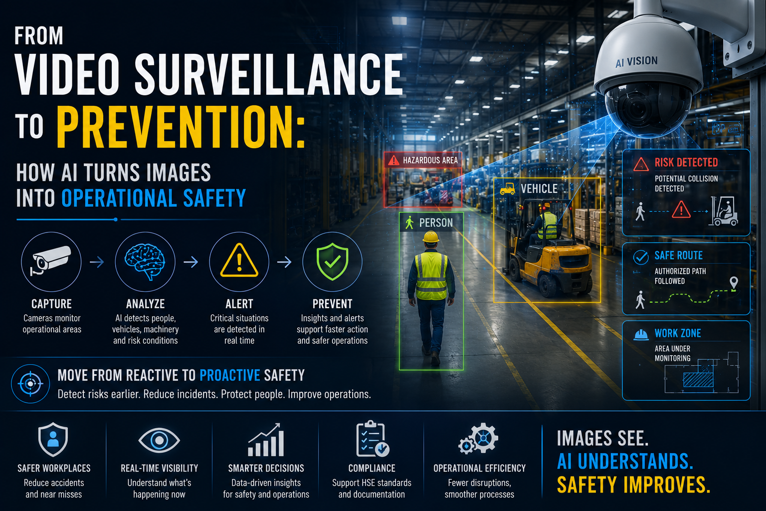 Dalla videosorveglianza alla prevenzione: come l’AI trasforma le immagini in sicurezza operativa