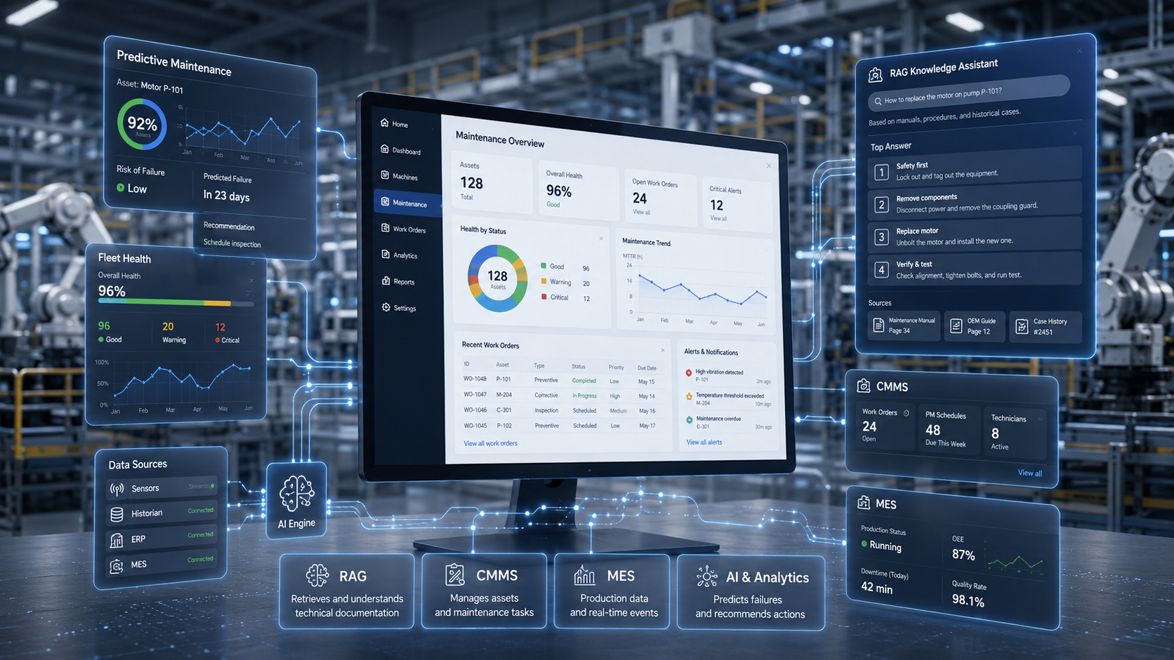 Turning Maintenance Manuals into Intelligent Operational Assistants with RAG and SkyMes