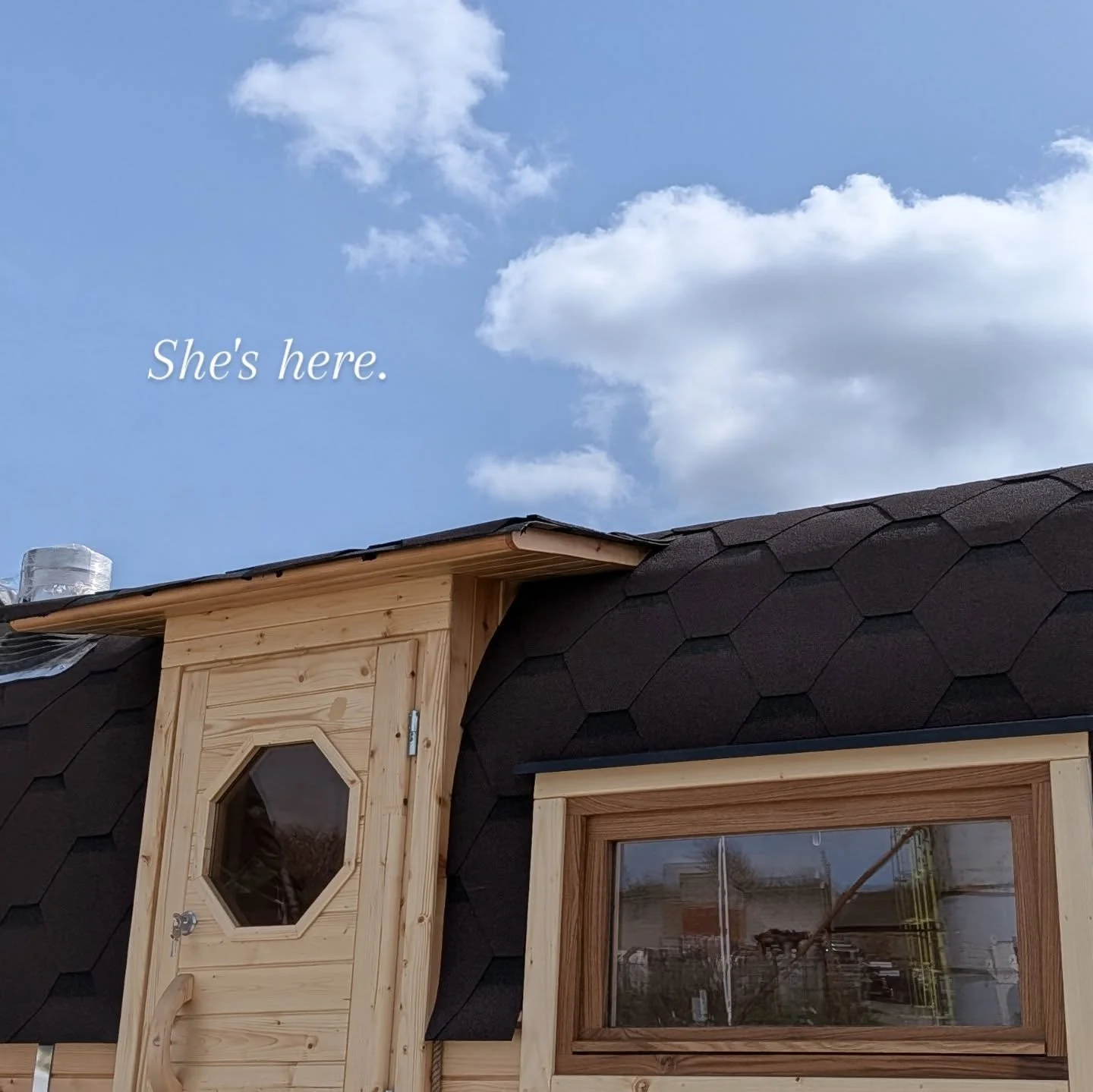 She's here.

After months&hellip; years of planning, building, dreaming, she's finally landed in the UK.

Next stop: the land, more on that soon but until then I'll be over here smiling to myself.