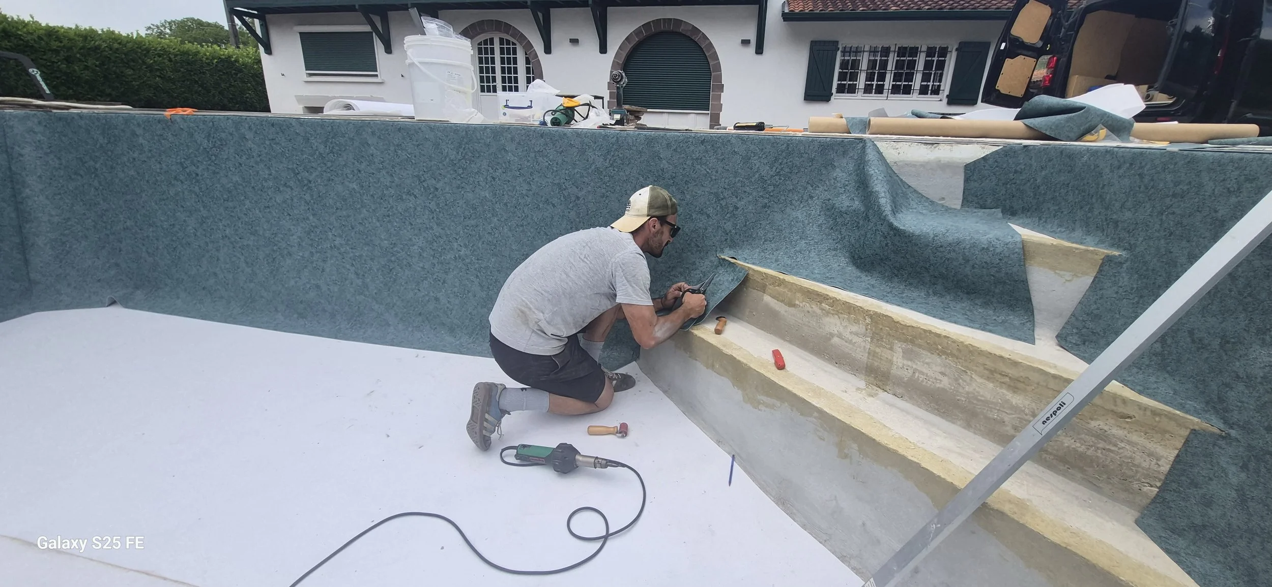 Réfection complète d'un bassin