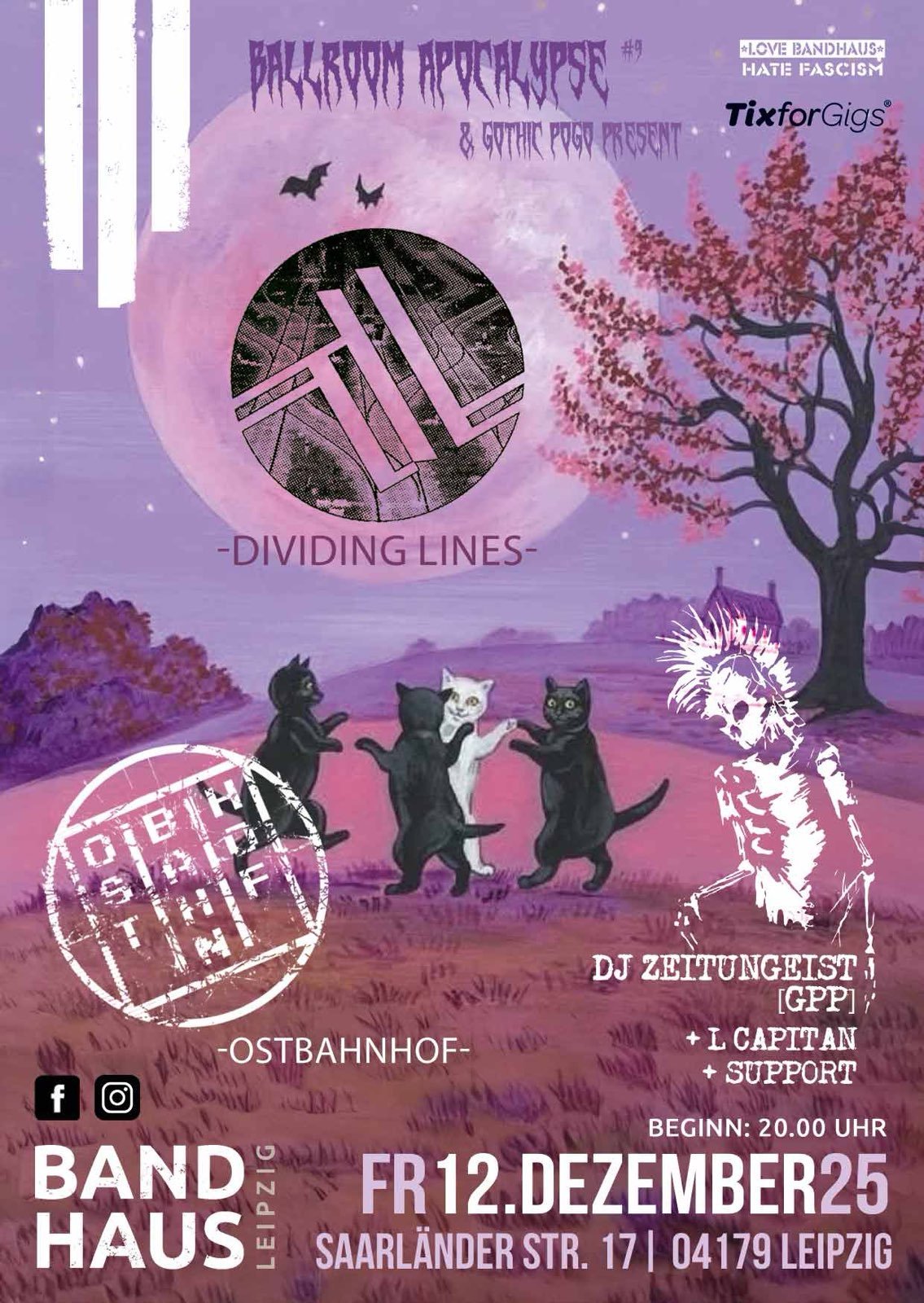 Dividing Lines + Ostbahnhof + Gothic Pogo Aftershow