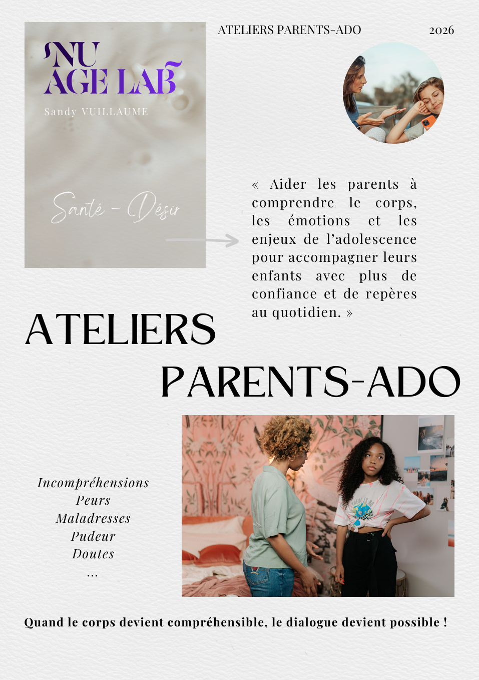 Atelier Bien-être | parents d'adolescents | Lyon