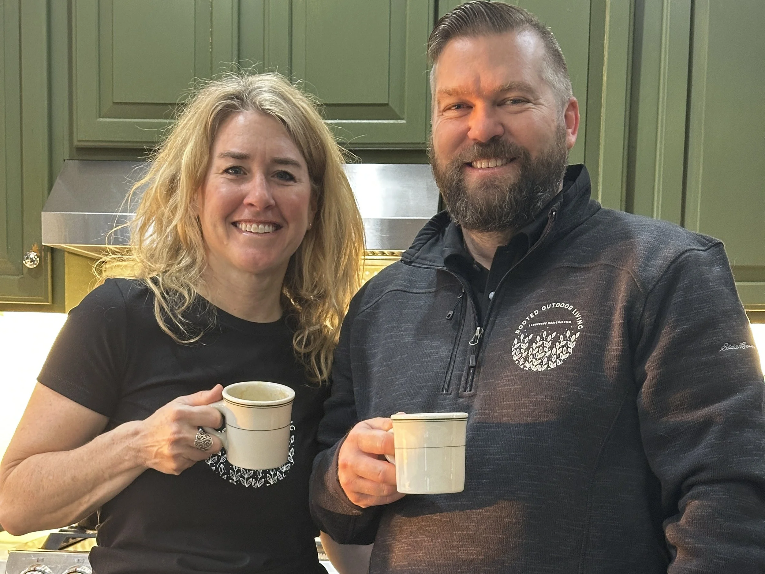 growing rooted: welcoming my husband jesse to our landscape design and construction team