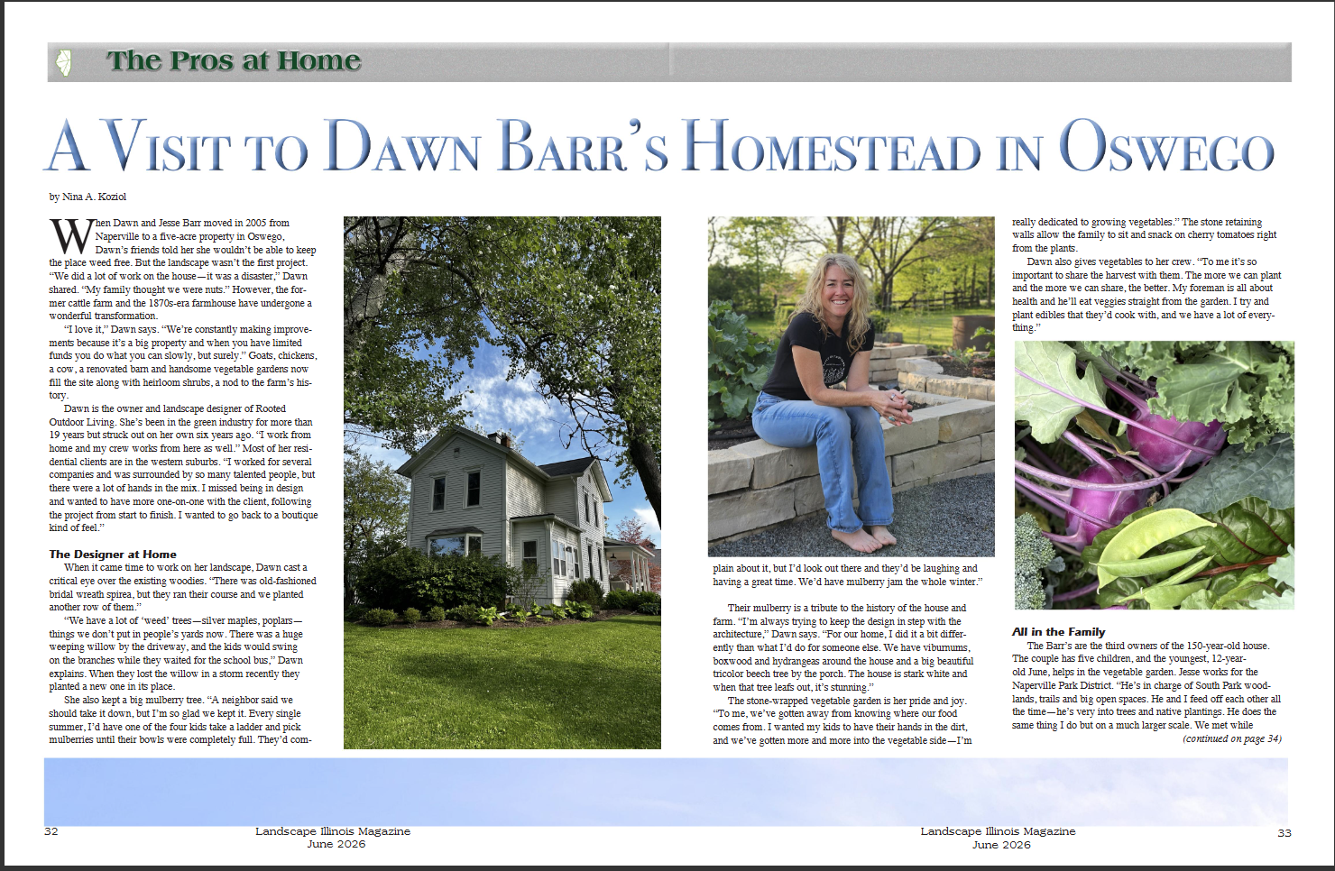 a moment of gratitude: being featured in landscape illinois magazine