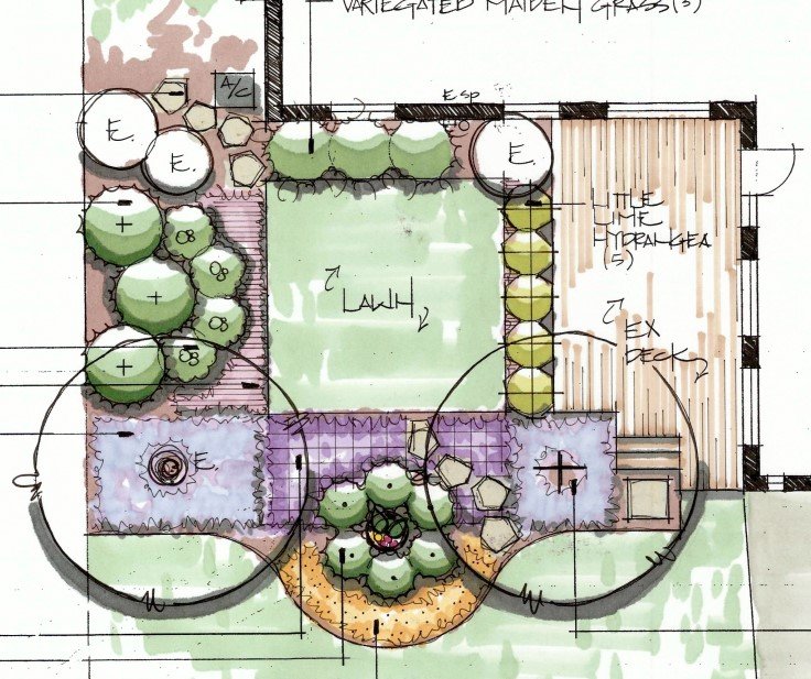 back yard landscape design for home in Downers Grove Illinois