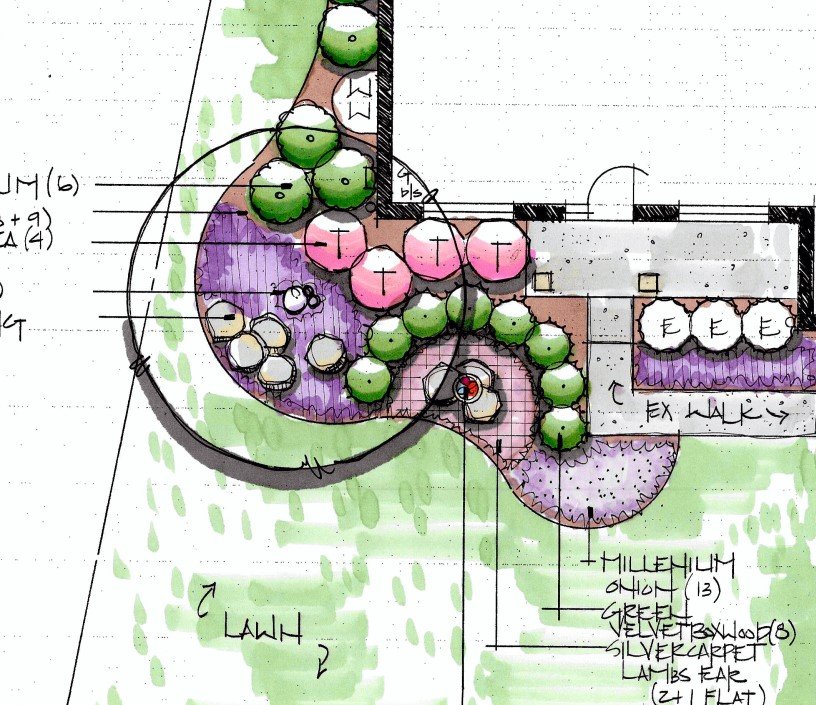front yard landscape design for curb appeal for home in Naperville Illinois