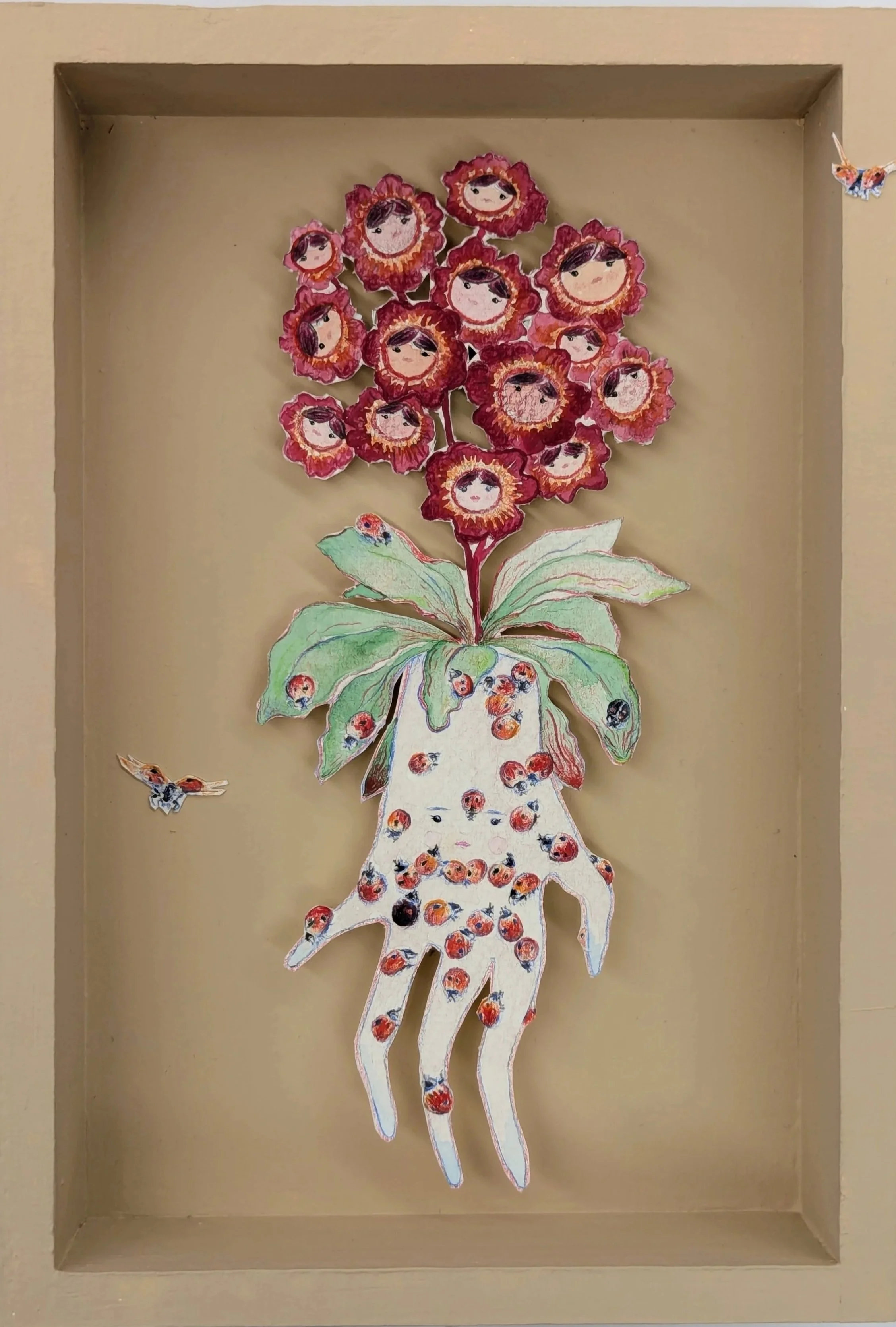 "Testatur natura"
Watercolour & watercolour pencils