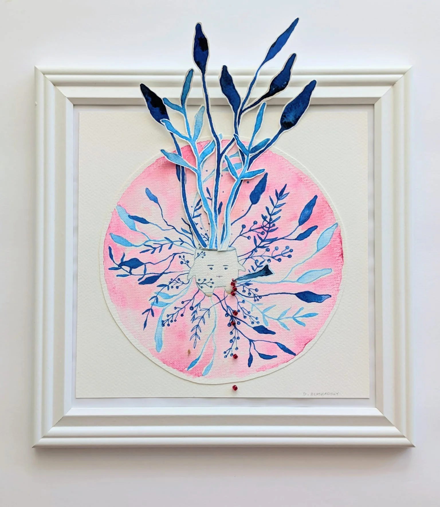 "Thorn in the flesh"
Watercolour & mixed media on paper