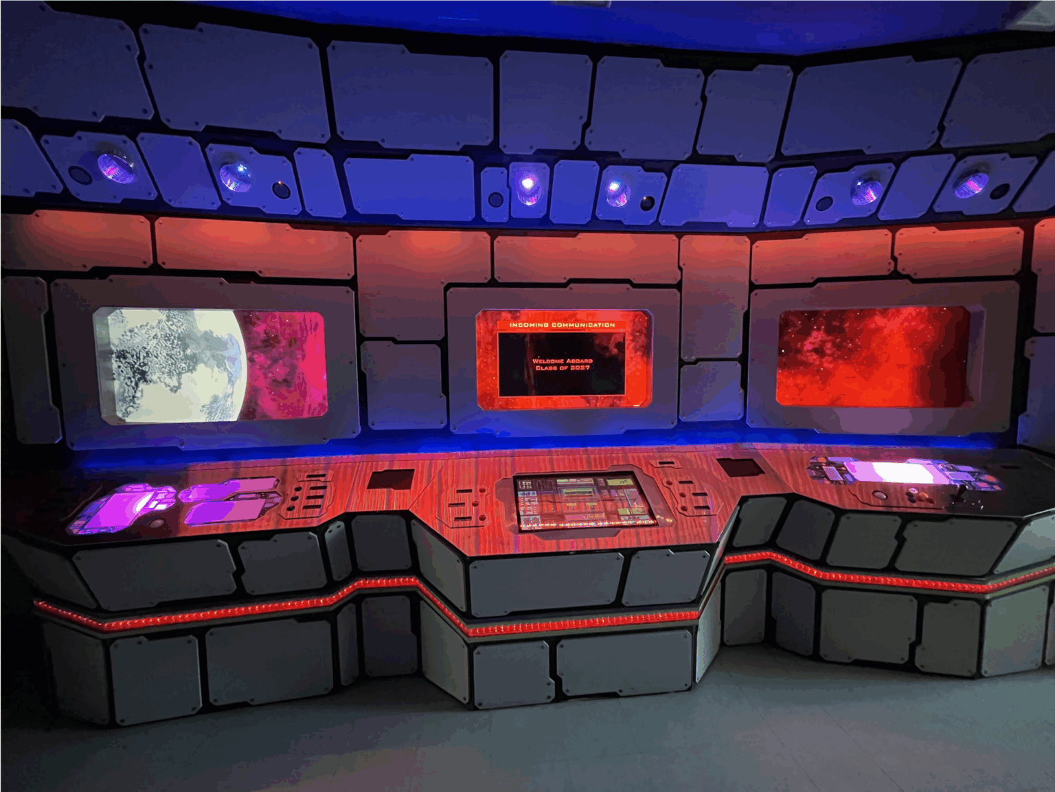 The Intergalactic Buttoneers Modernized the ETC Space Bridge in Time for Fall Festival