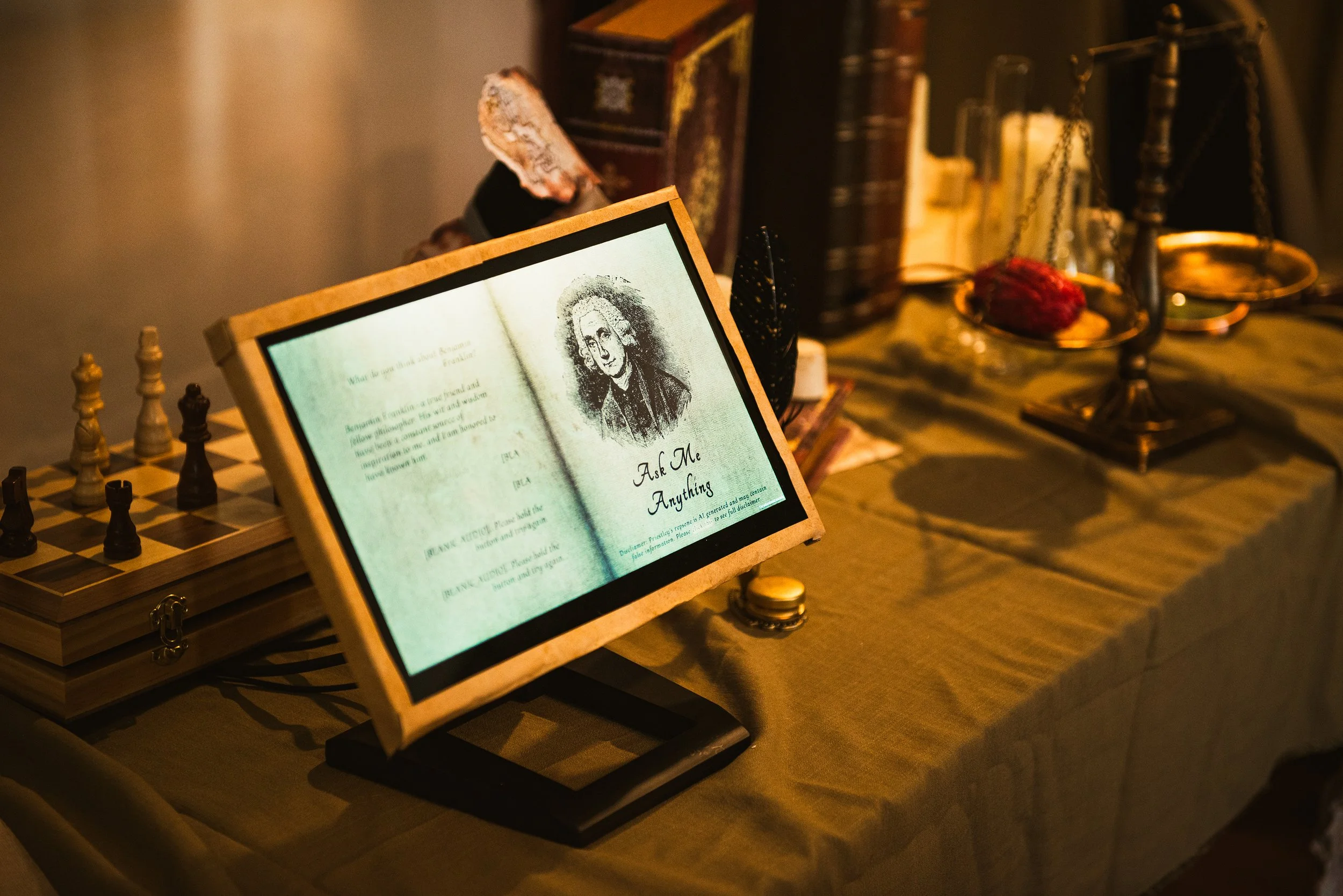 A Modern Ghost Story: AI-Powered Tech Lets Teens Chat with an 18th-Century Chemist