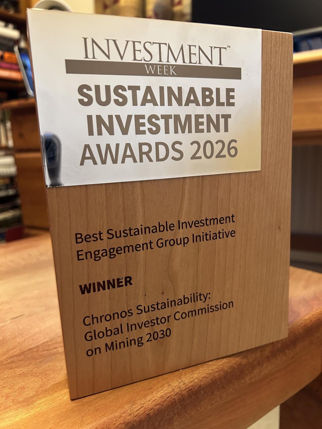 Global Investor Commission on Mining 2030 Wins Sustainable Investment Award