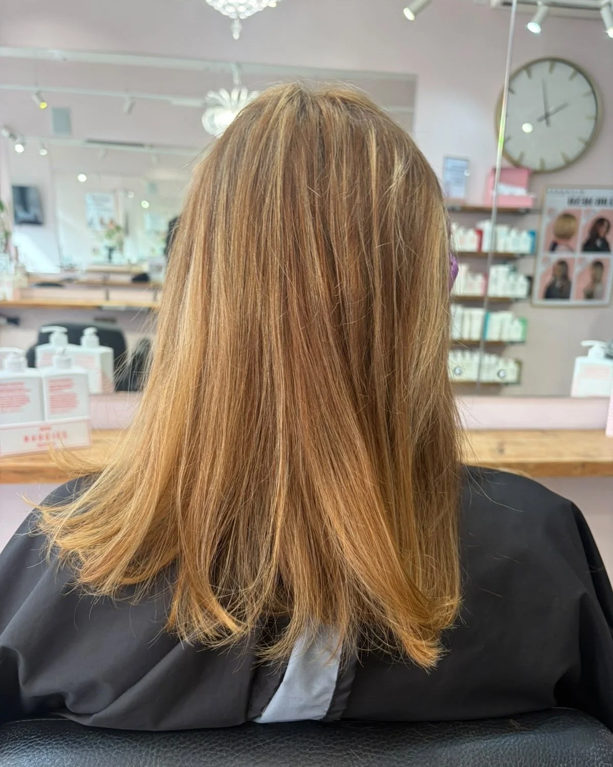 Natural hair ready for a volume and length boost with professional tape-in hair extensions at Nichares, Taunton.